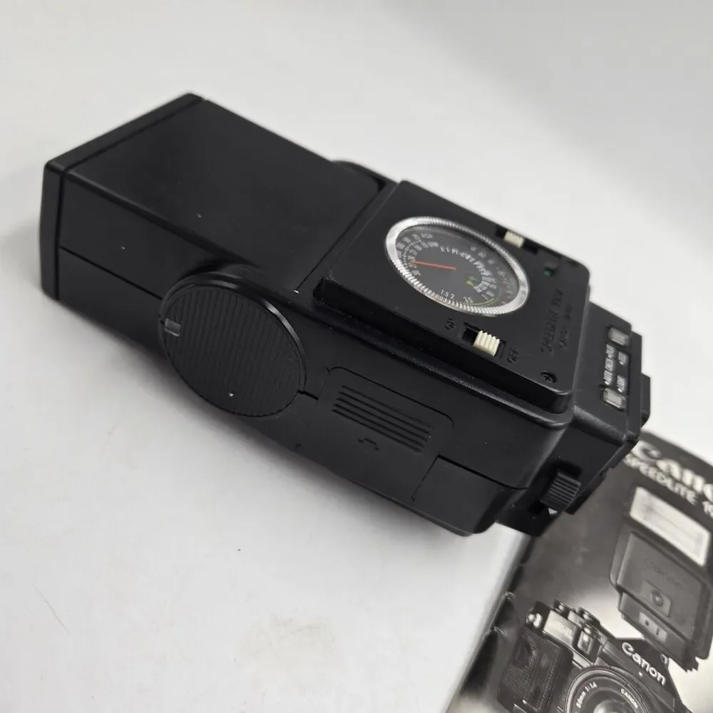 Vintage Canon Speedlite 199A Shoe Mount Camera Flash Carrying Case Manual WORKS